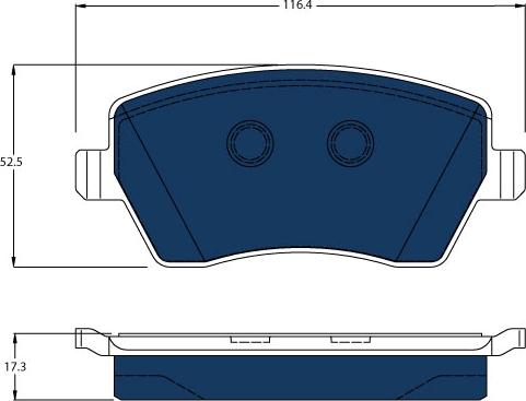 TRW GDB3332BTE - Piduriklotsi komplekt,ketaspidur onlydrive.pro