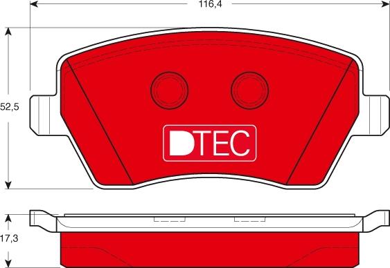 TRW GDB3332DTE - Piduriklotsi komplekt,ketaspidur onlydrive.pro