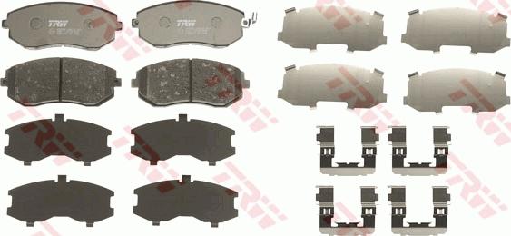 TRW GDB3371 - Brake Pad Set, disc brake onlydrive.pro