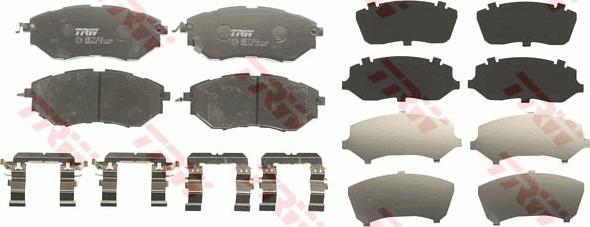 TRW GDB3372 - Brake Pad Set, disc brake onlydrive.pro