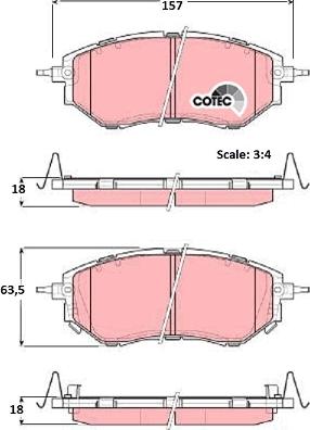 TRW GDB3372 - Brake Pad Set, disc brake onlydrive.pro