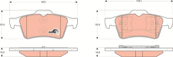 TRW GDB3292 - Brake Pad Set, disc brake onlydrive.pro