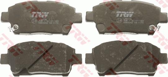 TRW GDB3242 - Brake Pad Set, disc brake onlydrive.pro