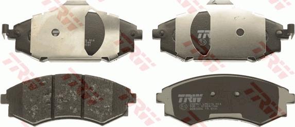 TRW GDB3256 - Brake Pad Set, disc brake onlydrive.pro