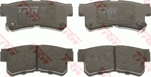 TRW GDB3258 - Brake Pad Set, disc brake onlydrive.pro