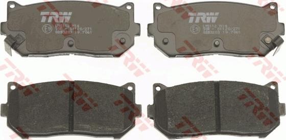 TRW GDB3203 - Brake Pad Set, disc brake onlydrive.pro