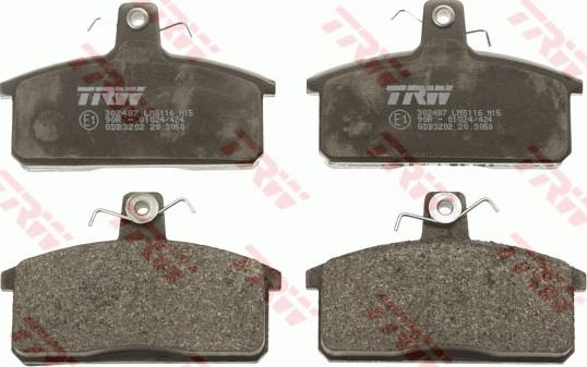 TRW GDB3202 - Brake Pad Set, disc brake onlydrive.pro