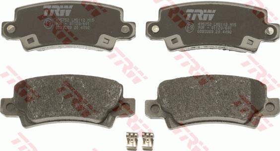 TRW GDB3289 - Brake Pad Set, disc brake onlydrive.pro