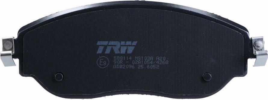 TRW GDB2096 - Brake Pad Set, disc brake onlydrive.pro