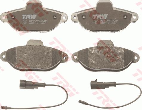 TRW GDB2041 - Brake Pad Set, disc brake onlydrive.pro