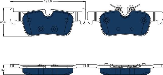 TRW GDB2063BTE - Тормозные колодки, дисковые, комплект onlydrive.pro