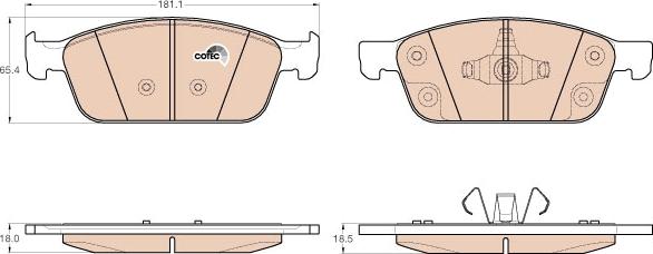 TRW GDB2009 - Brake Pad Set, disc brake onlydrive.pro