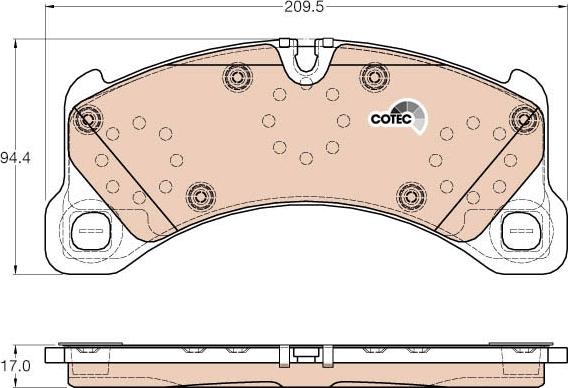 TRW GDB2004 - Brake Pad Set, disc brake onlydrive.pro