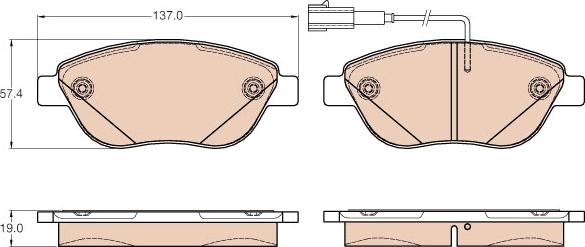 TRW GDB2001 - Brake Pad Set, disc brake onlydrive.pro