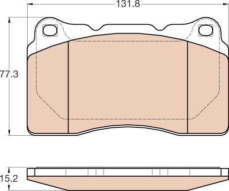 TRW GDB2007 - Brake Pad Set, disc brake onlydrive.pro