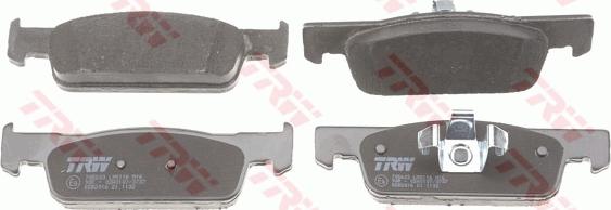 TRW GDB2016 - Brake Pad Set, disc brake onlydrive.pro