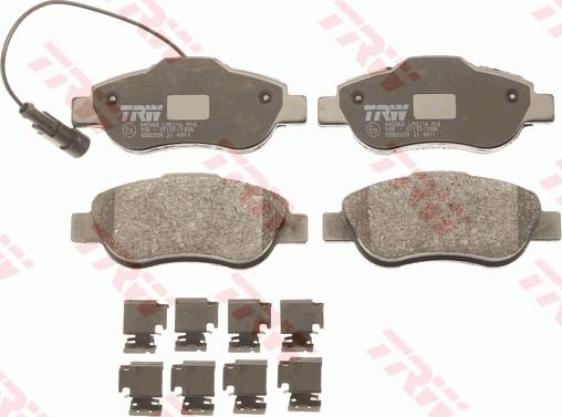 TRW GDB2039 - Brake Pad Set, disc brake onlydrive.pro