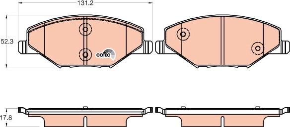 TRW GDB2027 - Brake Pad Set, disc brake onlydrive.pro