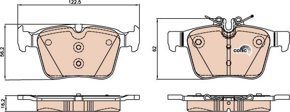 TRW GDB2071 - Brake Pad Set, disc brake onlydrive.pro