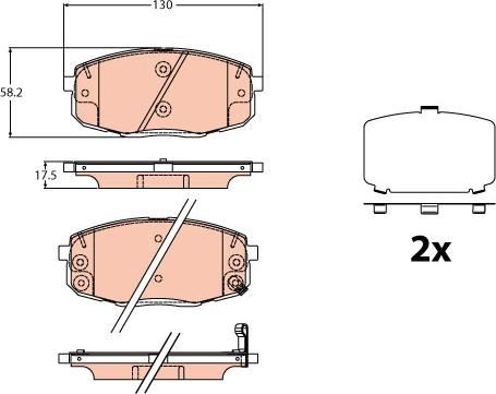 TRW GDB2192 - Stabdžių trinkelių rinkinys, diskinis stabdys onlydrive.pro