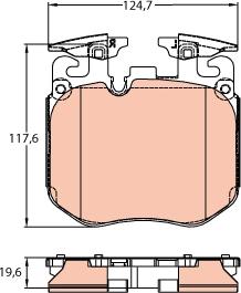 TRW GDB2147 - Brake Pad Set, disc brake onlydrive.pro