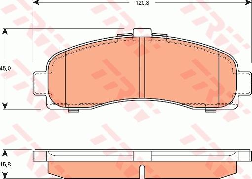 TRW GDB7590 - Тормозные колодки, дисковые, комплект onlydrive.pro