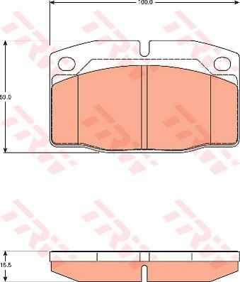 TRW GDB7542 - Brake Pad Set, disc brake onlydrive.pro