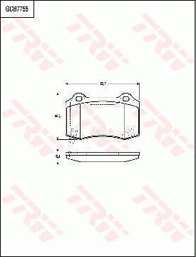 TRW GDB7755 - Brake Pad Set, disc brake onlydrive.pro