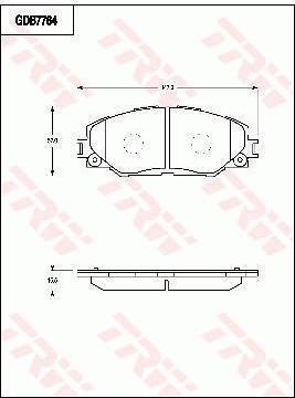 TRW GDB7764 - Brake Pad Set, disc brake onlydrive.pro