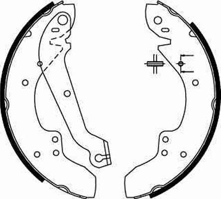 TRW GS6167 - Brake Shoe Set onlydrive.pro