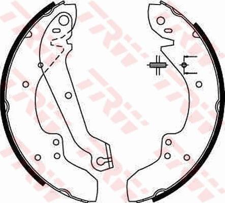 TRW GS6167 - Brake Shoe Set onlydrive.pro