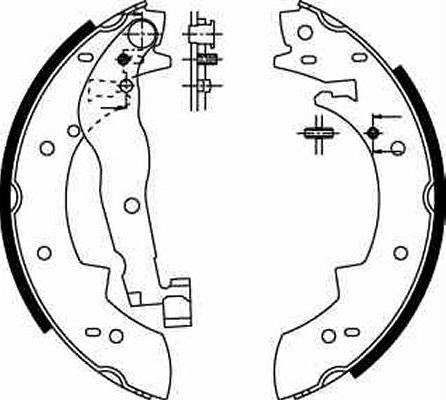 TRW GS6251 - Brake Shoe Set onlydrive.pro