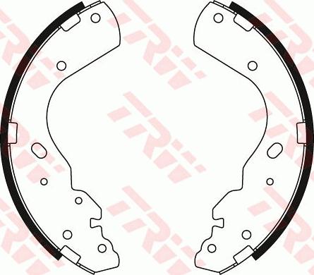 TRW GS8443 - Brake Shoe Set onlydrive.pro