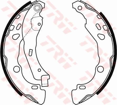 TRW GS8455 - Комплект тормозных колодок, барабанные onlydrive.pro