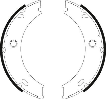 TRW GS8466 - Brake Shoe Set, parking brake onlydrive.pro