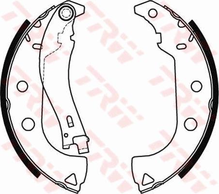 TRW GS8484 - Комплект тормозных колодок, барабанные onlydrive.pro