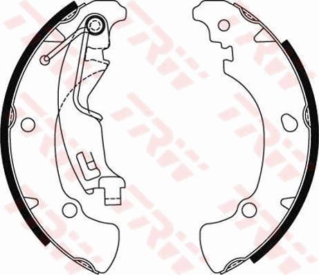 TRW GS8488 - Brake Shoe Set onlydrive.pro