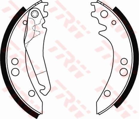 TRW GS8434 - Brake Shoe Set onlydrive.pro