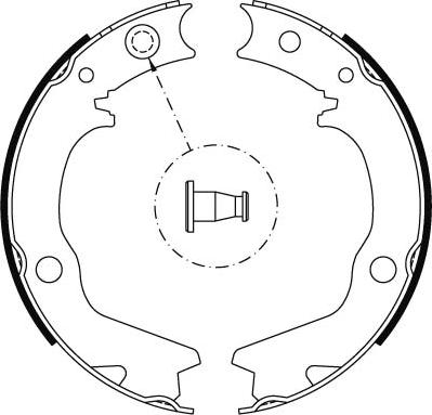 TRW GS8479 - Brake Shoe Set, parking brake onlydrive.pro