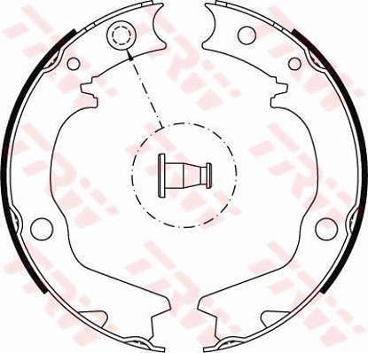 TRW GS8479 - Brake Shoe Set, parking brake onlydrive.pro