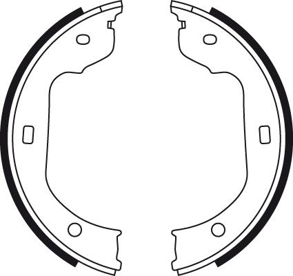 TRW GS8478 - Brake Shoe Set, parking brake onlydrive.pro