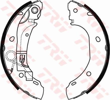 TRW GS8472 - Комплект тормозных колодок, барабанные onlydrive.pro