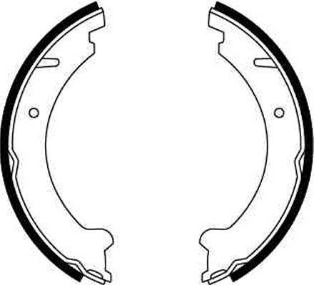 TRW GS8599 - Brake Shoe Set, parking brake onlydrive.pro