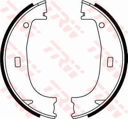 TRW GS8594 - Brake Shoe Set, parking brake onlydrive.pro