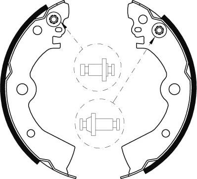 TRW GS8556 - Комплект тормозных колодок, барабанные onlydrive.pro