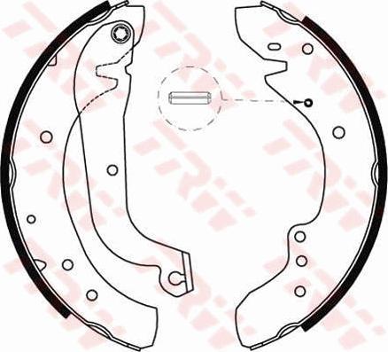 TRW GS8565 - Brake Shoe Set onlydrive.pro