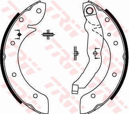 TRW GS8567 - Brake Shoe Set onlydrive.pro