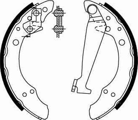 TRW GS8526 - Brake Shoe Set onlydrive.pro