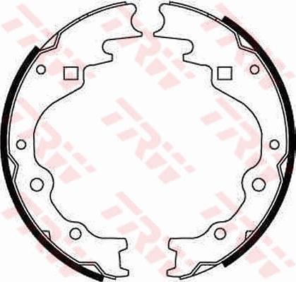 TRW GS8523 - Brake Shoe Set onlydrive.pro