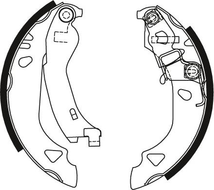 TRW GS8570 - Brake Shoe Set onlydrive.pro